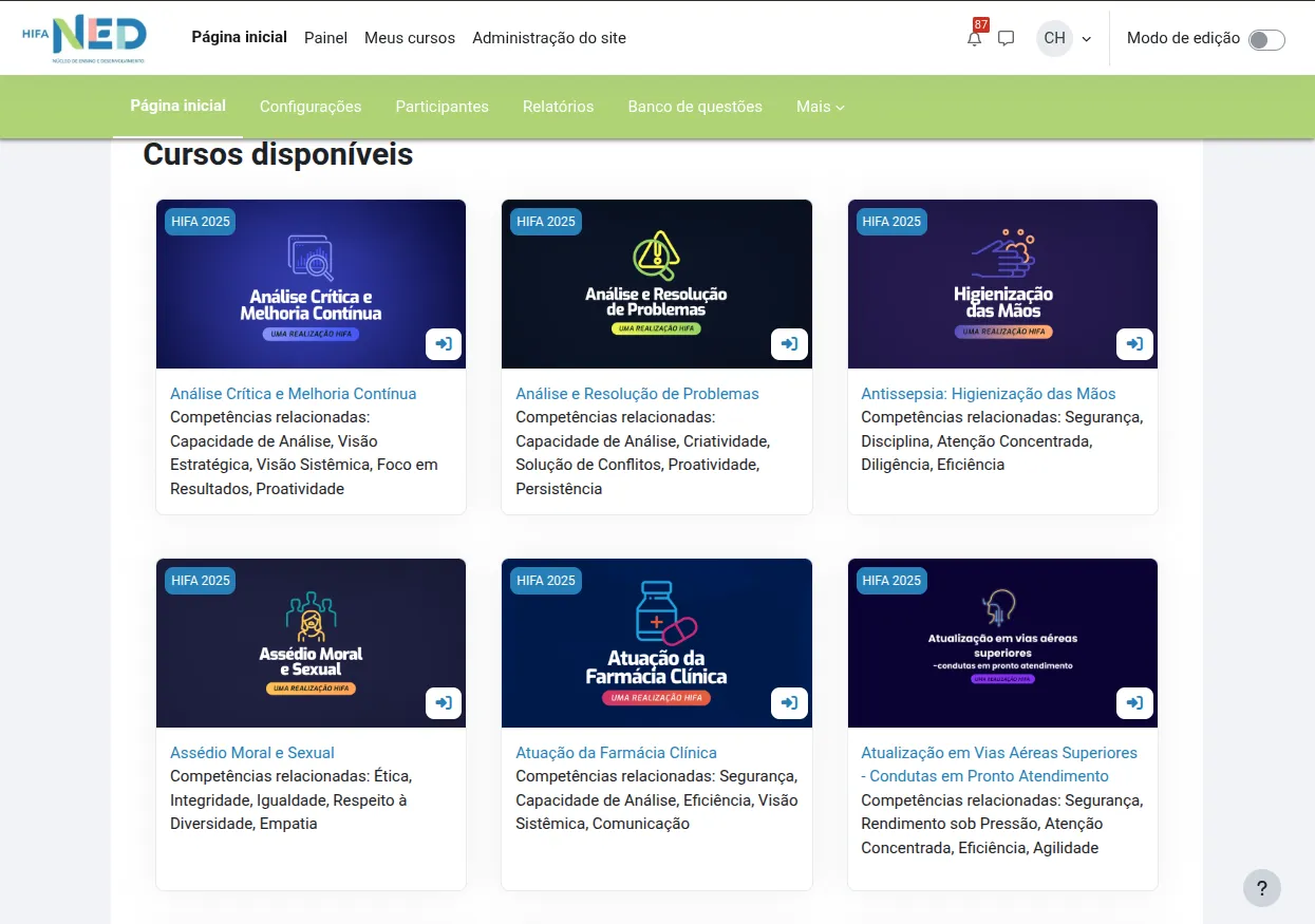 Núcleo de EAD - Customização