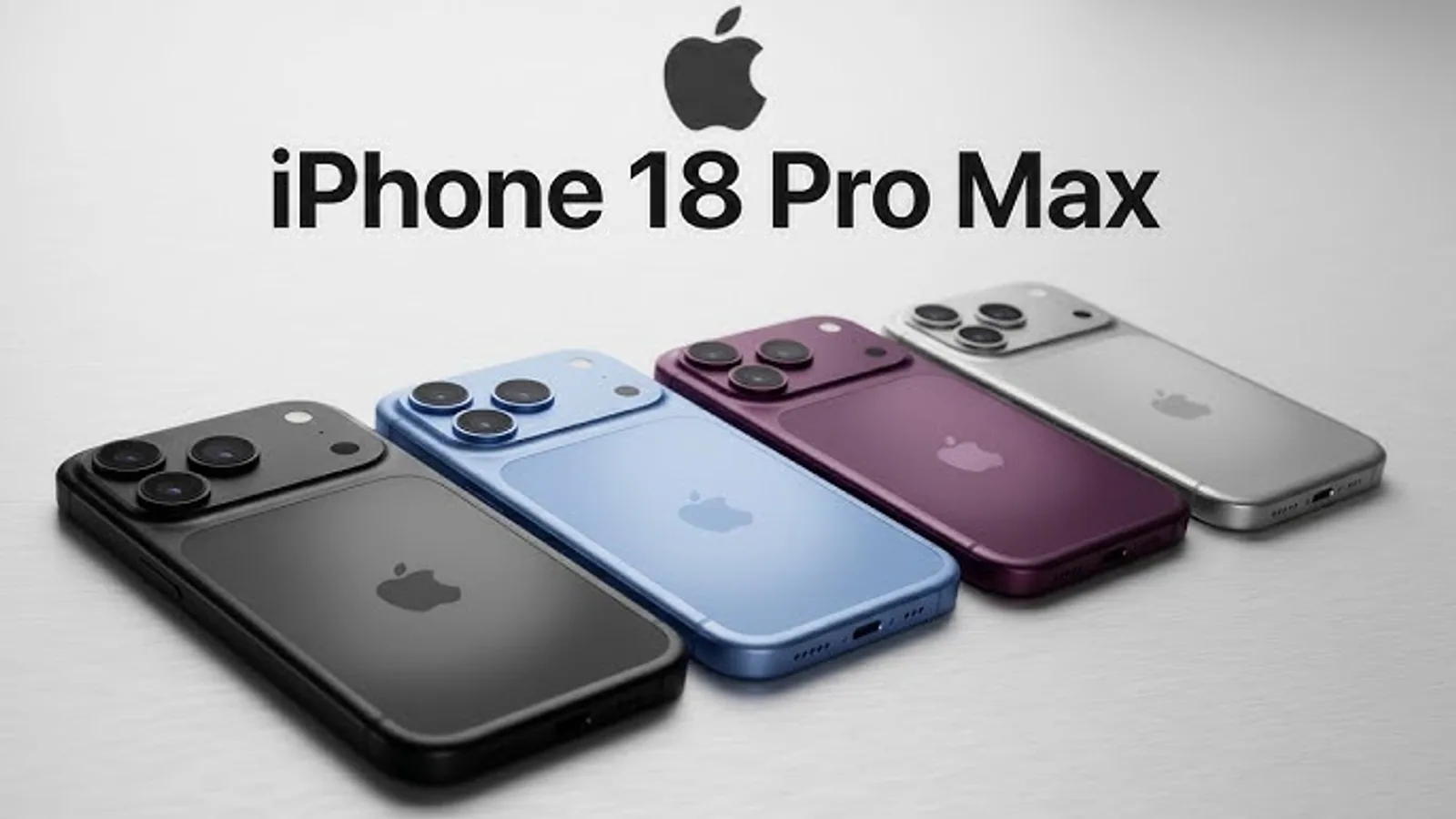 Conceito do iPhone 18 Pro com base nos vazamentos de design e câmera para 2026
